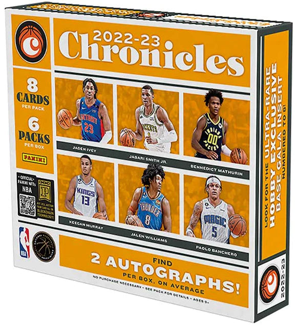 2022-23 Panini NBA Basketball Chronicles Hobby Box