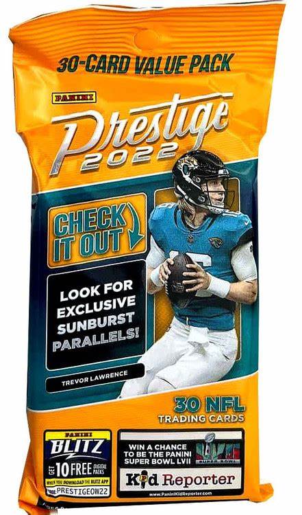 2022 Panini Prestige NFL 30 Card Jumbo Value Pack - Factory Sealed (30 CARDS)