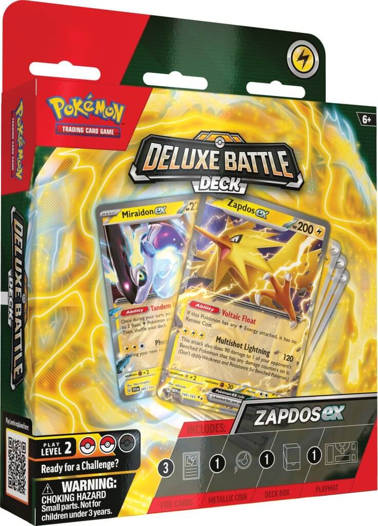 POKÉMON TCG - Ninetales ex / Zapdos ex Deluxe Battle Deck – Bazinga ...