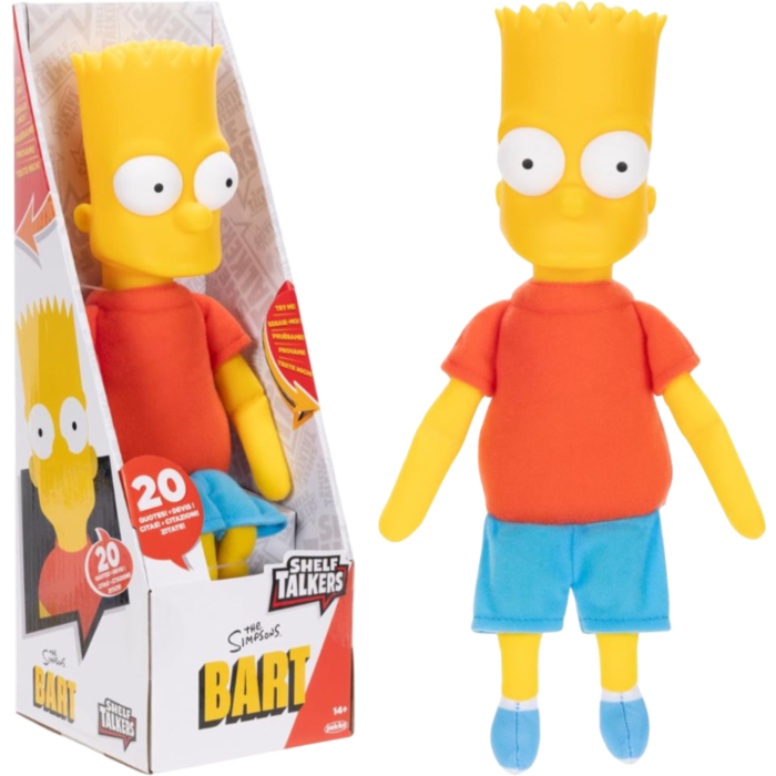 The Simpsons Bart Simpson Shelf Talkers 12 Talking Doll Bazinga Cards Collectibles Arcade