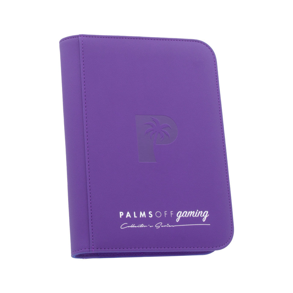 PALMS OFF - Collector's Series 4 (160) Pocket Zip Trading Card Binder - PURPLE