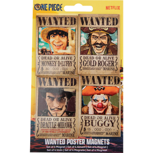 One Piece (2023) - Wanted Poster Magnets 4-Pack