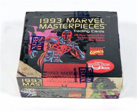 1993 Skybox Marvel Masterpieces Limited Edition Trading Card Box (36 packs)