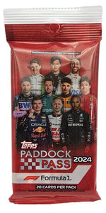 2024 Topps Paddock Pass Formula 1 Racing 20 Card Jumbo Value Pack