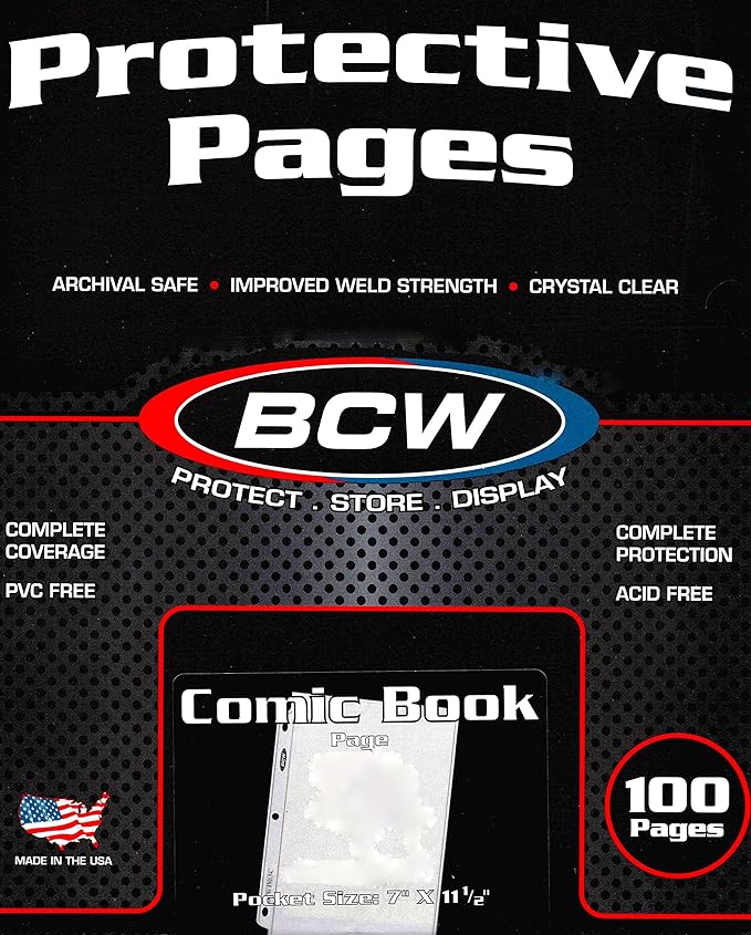 BCW PROC Comic Book Pocket Pages - 100 pack