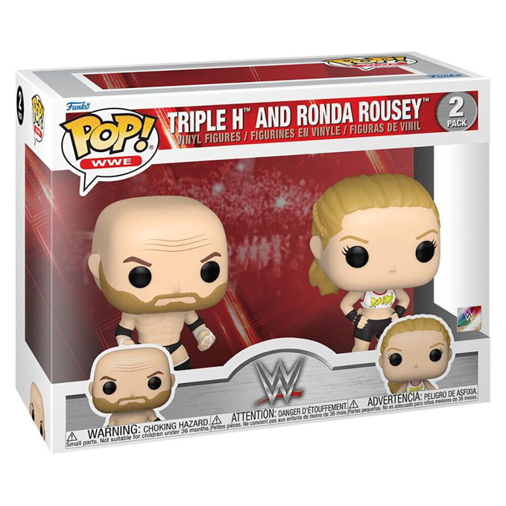 Funko Pop! WWE - Triple H and Ronda Rowsey - Twin pack